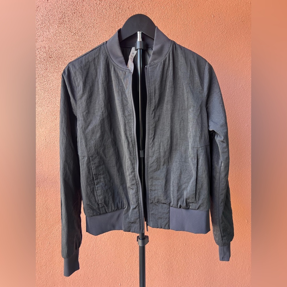 lululemon athletica Black Bomber Jacket